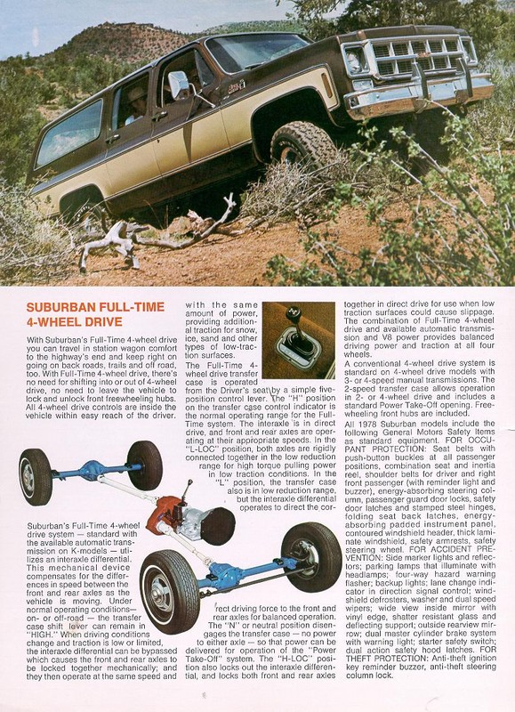 1978 GMC Surburban Brochure Page 3